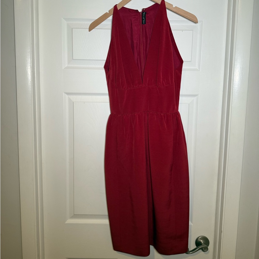 Stunning vintage halston  Red Sleeveless Dress